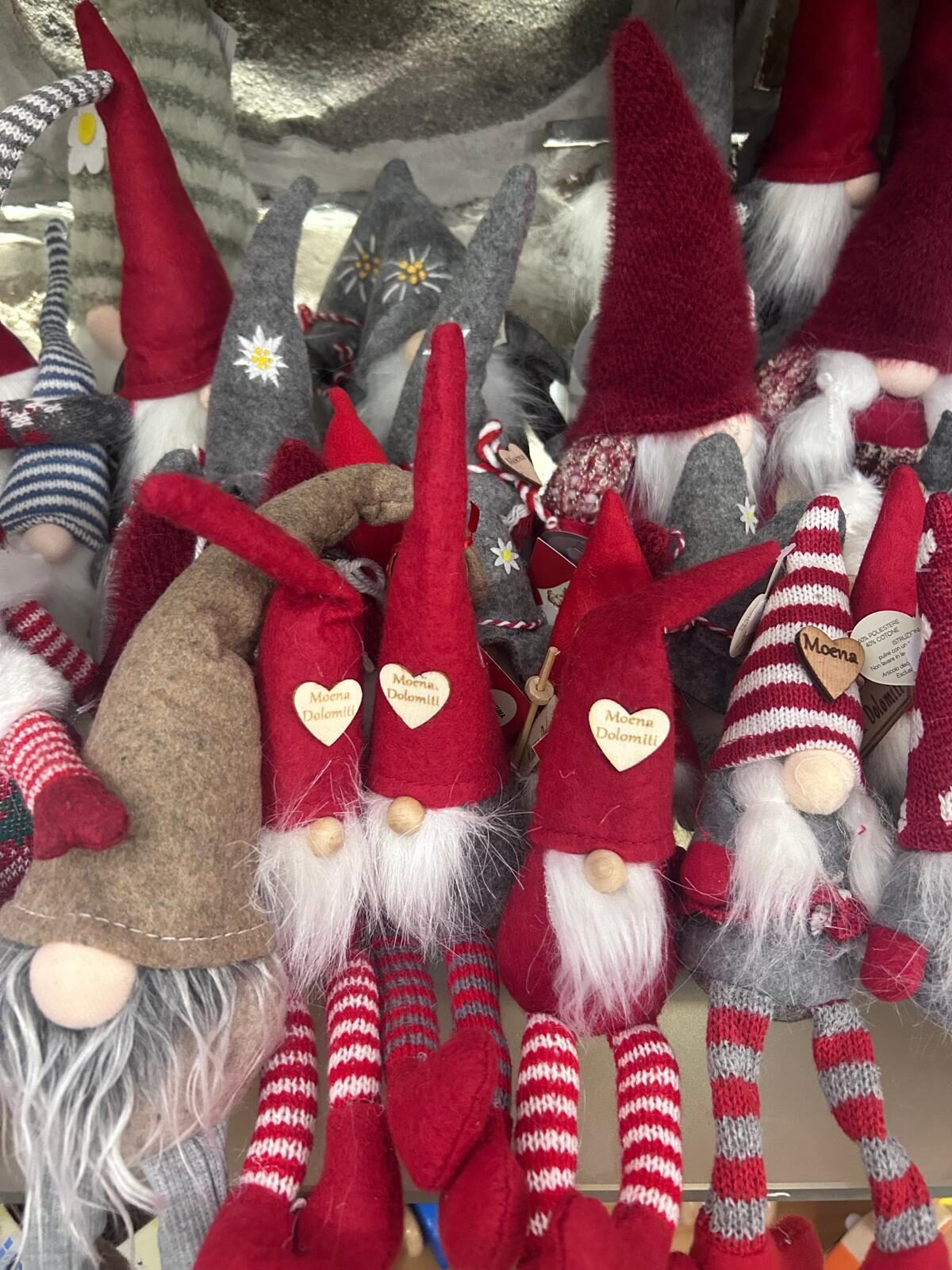 Gnomi di Babbo Natale, decorazioni natalizie